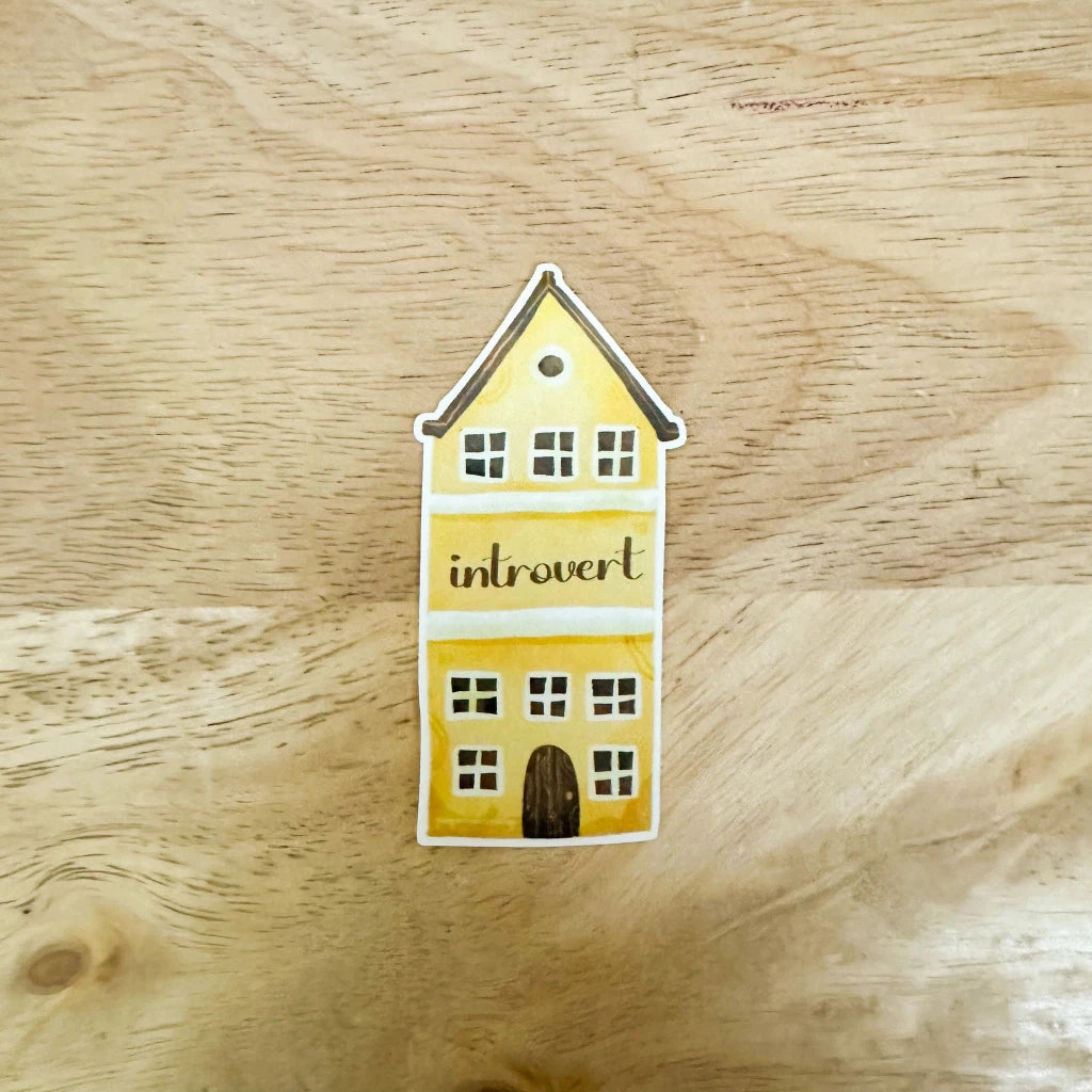 premium linen Paperaicashop Introvert Home Vinyl Sticker