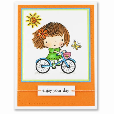 quality sturdy Scooter Mimi Rubber Stamp