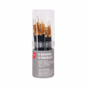 Set Of 15 Synthetic Paintbrushes classic