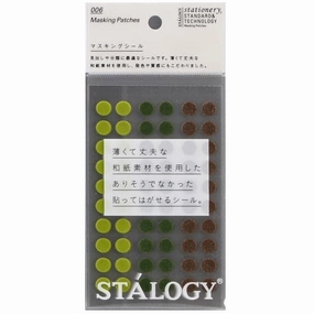 quickdry Stalogy Circular Masking Tape Patches 8Mm - Shuffle Tree