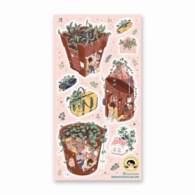 Stickii The Plant Life (#2) Sticker Sheet leather