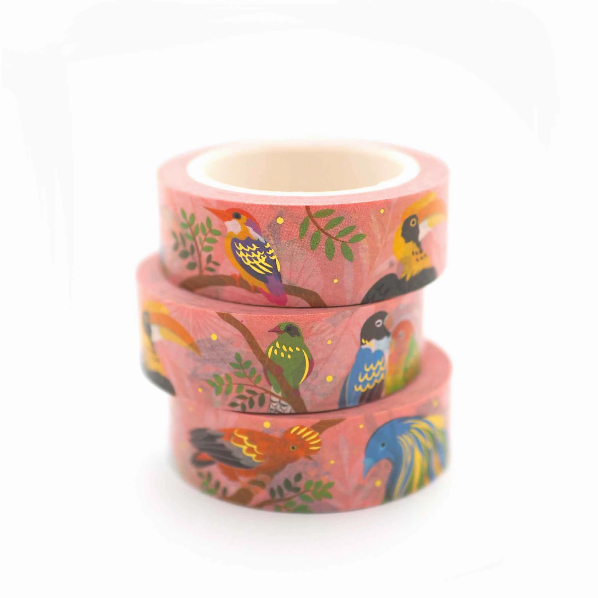 Tropical Bird Washi Tape Shoal linen