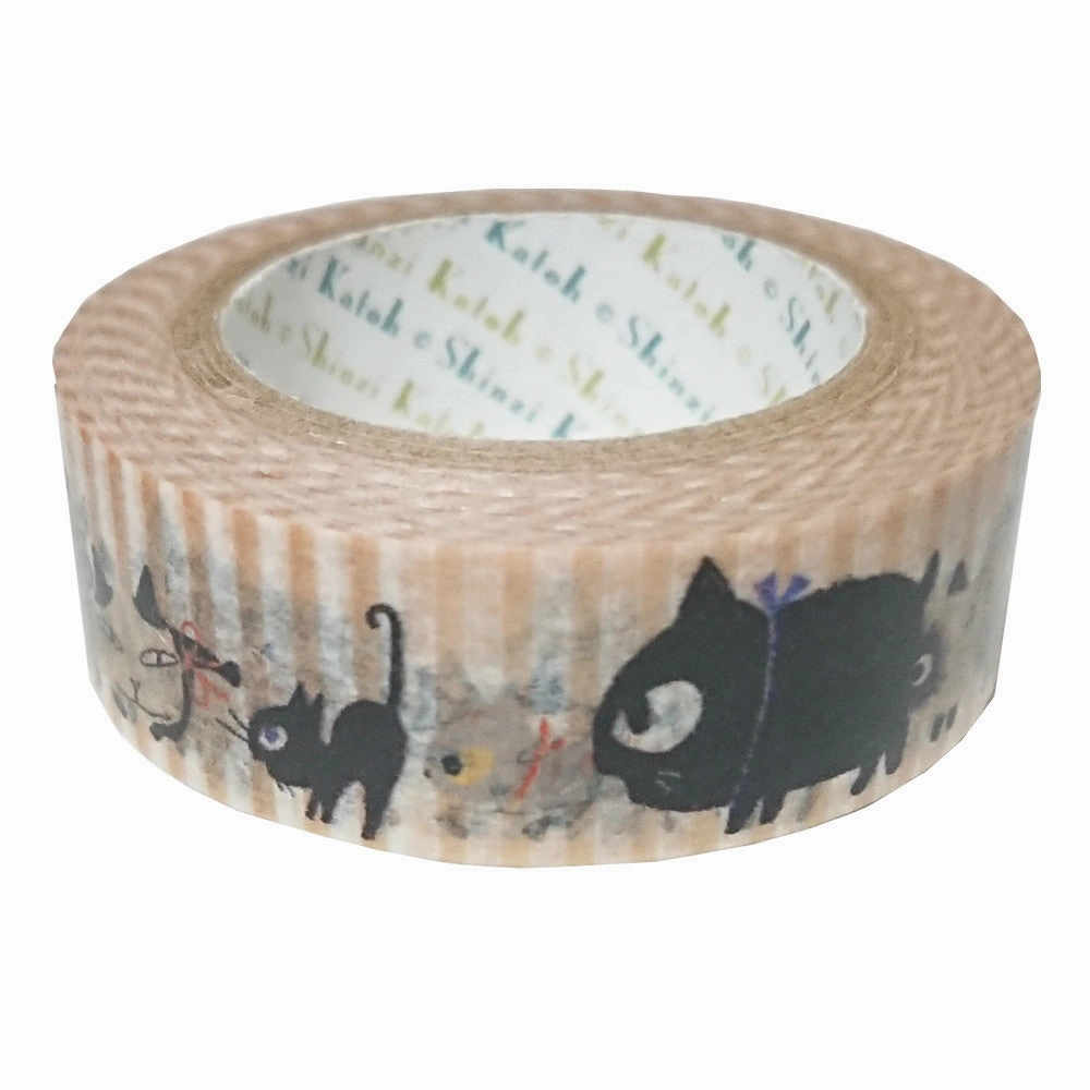 strong Uneven Cats Walk Washi Tape Shinzi Katoh Design