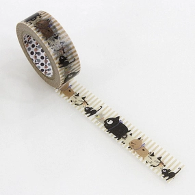 Uneven Cats Walk Washi Tape Shinzi Katoh Design elegant