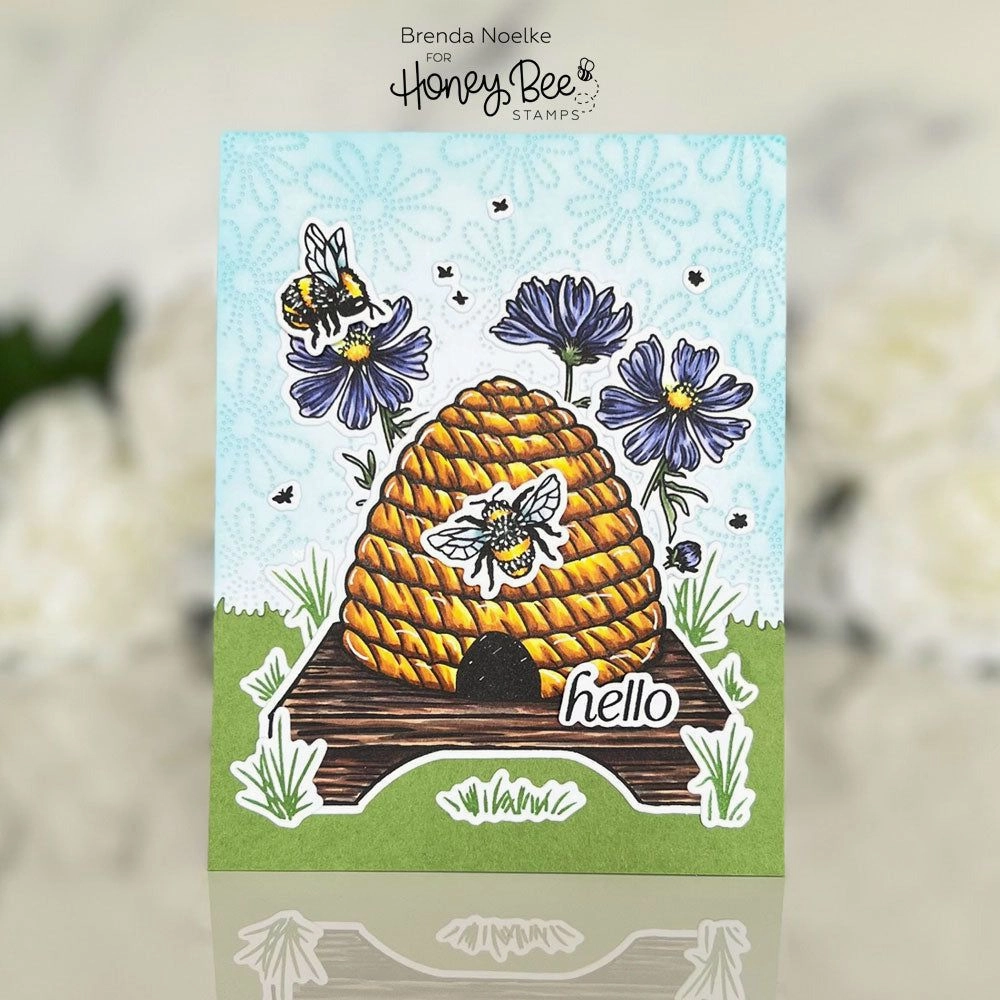 modern latest Vintage Hive - 4X6 Stamp Set