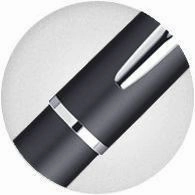 retractable Waterman Hemisphere Matte Black & Chrome Rollerball Pen