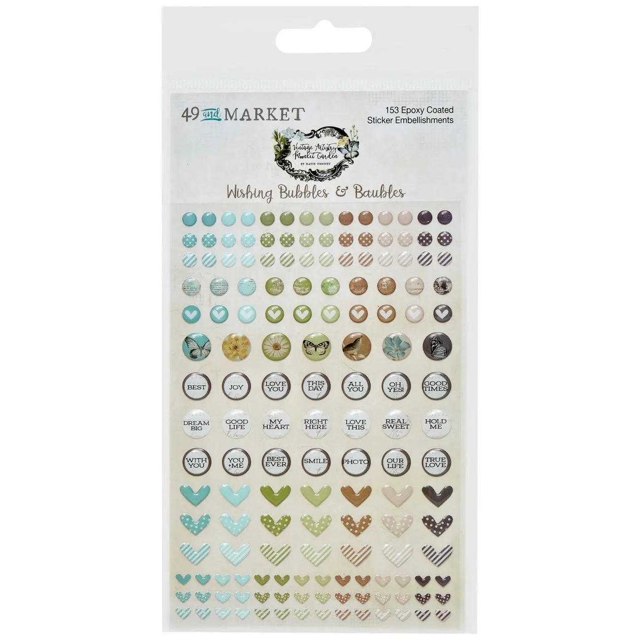 49 & Market Vintage Artistry Moonlit Baubles expandable wrapped