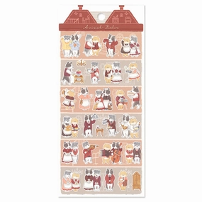 fiber Animal Butler Sticker Sheet - Dog