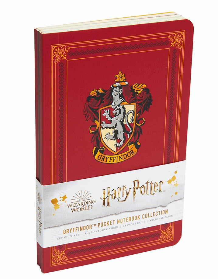 paper Harry Potter: Gryffindor Pocket Notebook Collection (Set Of 3)