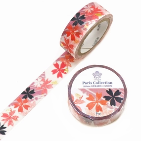 nonslip linen Saien Washi Tape Paris Collection - Pop
