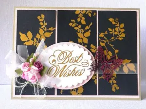 slim rubber Go Press Foil Stamp - Best Wishes