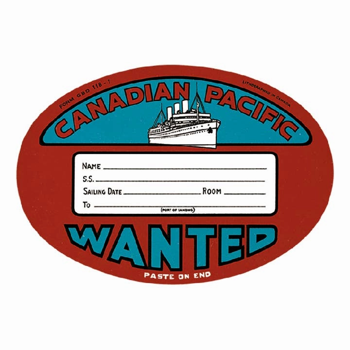 pastel wholesale Golden Age Of Transport - Travel Label Sticker Box
