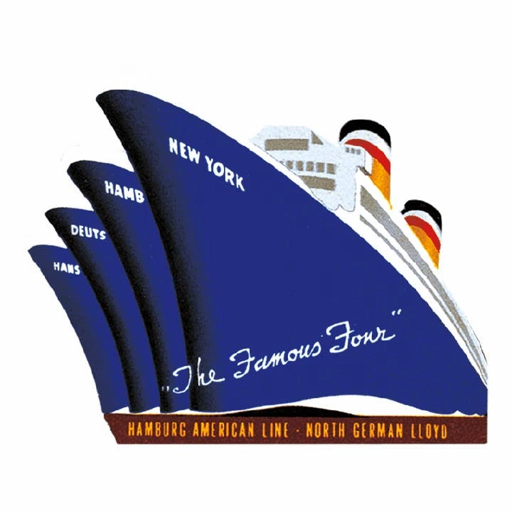 retractable Golden Age Of Transport - Travel Label Sticker Box