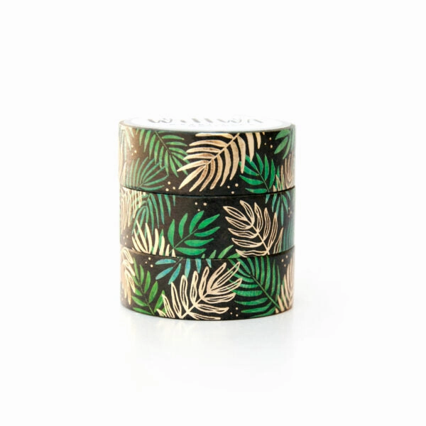Golden Palm Leaves Washi Tape resin short