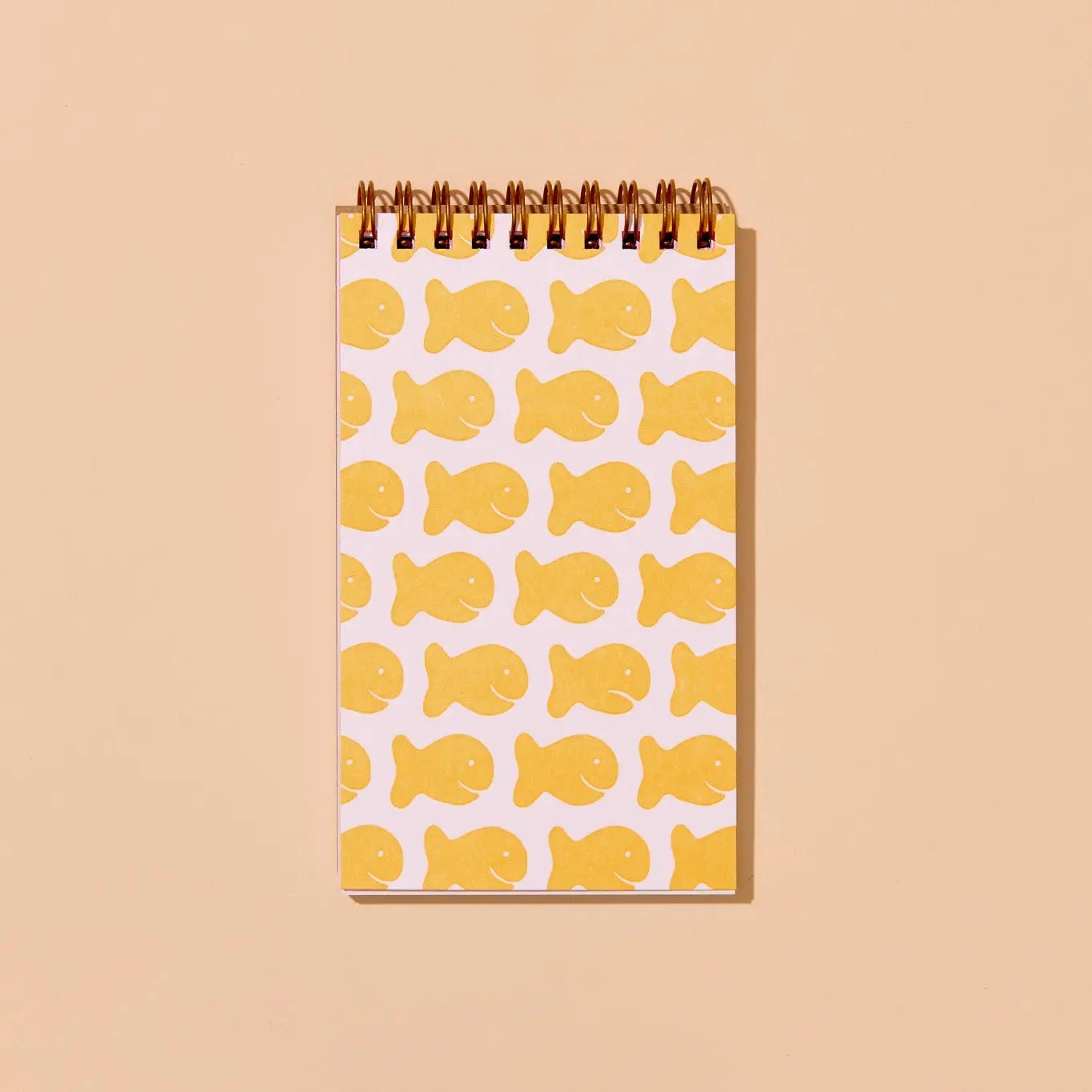 mini Goldfish Reporter'S Spiral Bound Letterpress Notebook
