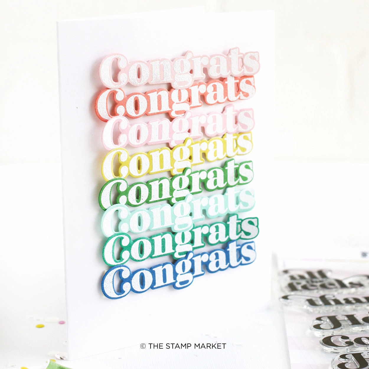 Gorgeous Greetings Stamp Set wooden latest