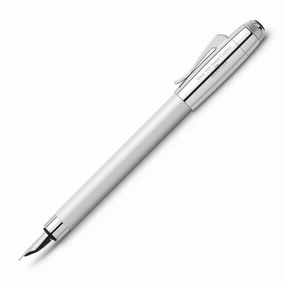 Graf Von Faber-Castell Bentley White Satin Fountain Pen tiny heatproof