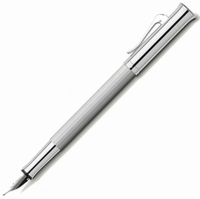 Graf Von Faber-Castell Guilloche Barley Rhodium Fountain synthetic