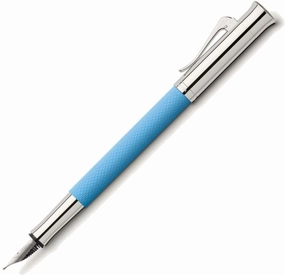 Graf Von Faber-Castell Guilloche Gulf Blue Fountain wooden plastic