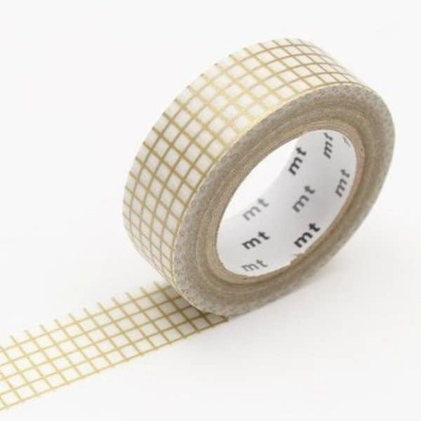 wrapped multipack Graph Hougan Gold Mt Grid Washi Tape
