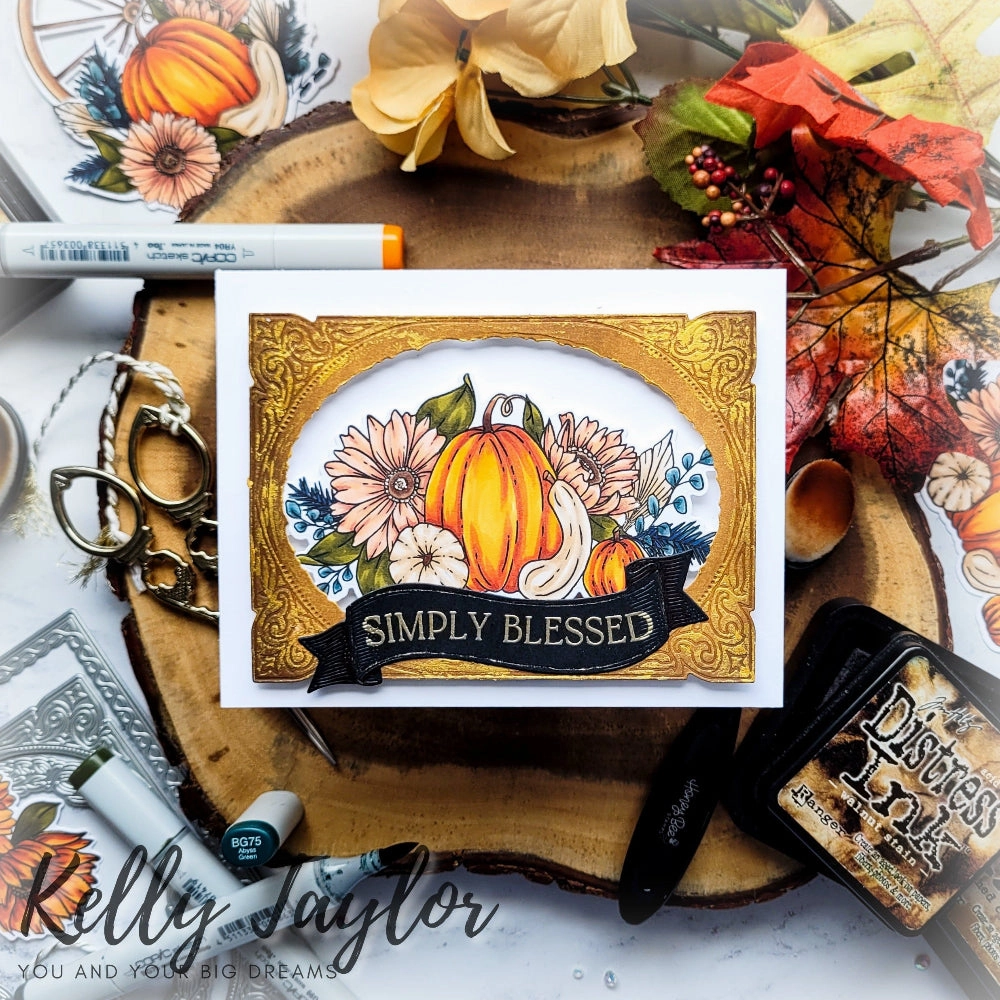 locking Grateful Gatherings - 6X8 Stamp Set