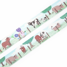solid lightweight Grazing Cows Washi Tape