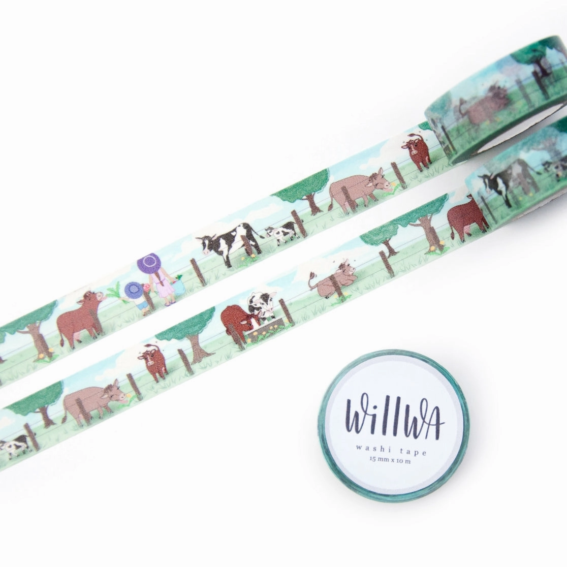 Grazing Cows Washi Tape gift alloy
