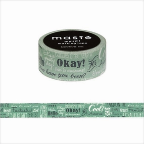 retro quickdry Greeting Japanese Washi Tape ? Amazing Life Mast Masking Tape