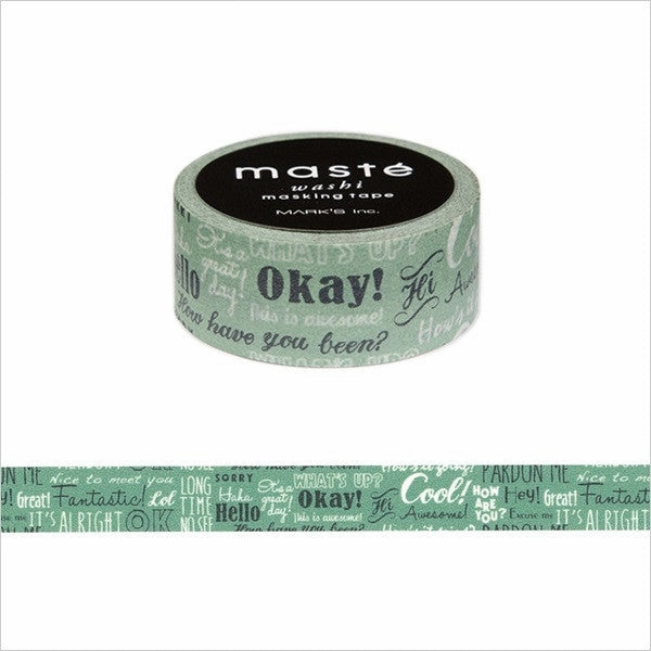 retro quickdry Greeting Japanese Washi Tape ? Amazing Life Mast Masking Tape