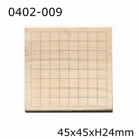 Grid Rubber Stamp recycled economical