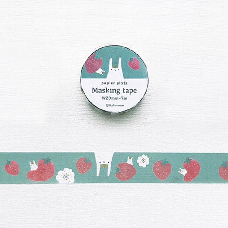 Hal Bunny & Strawberry Washi Tape ? Japanese Masking Tape short