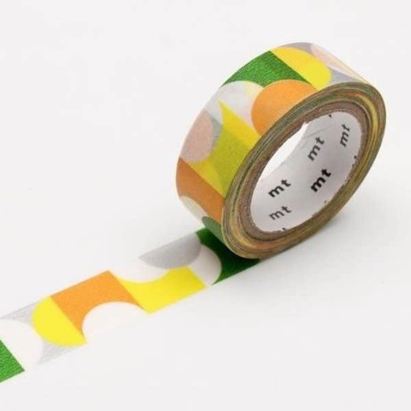 warm Half Circle Yellow Green Mt Washi