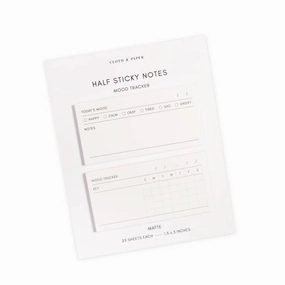 cotton Half Sticky Notes | Mood Tracker