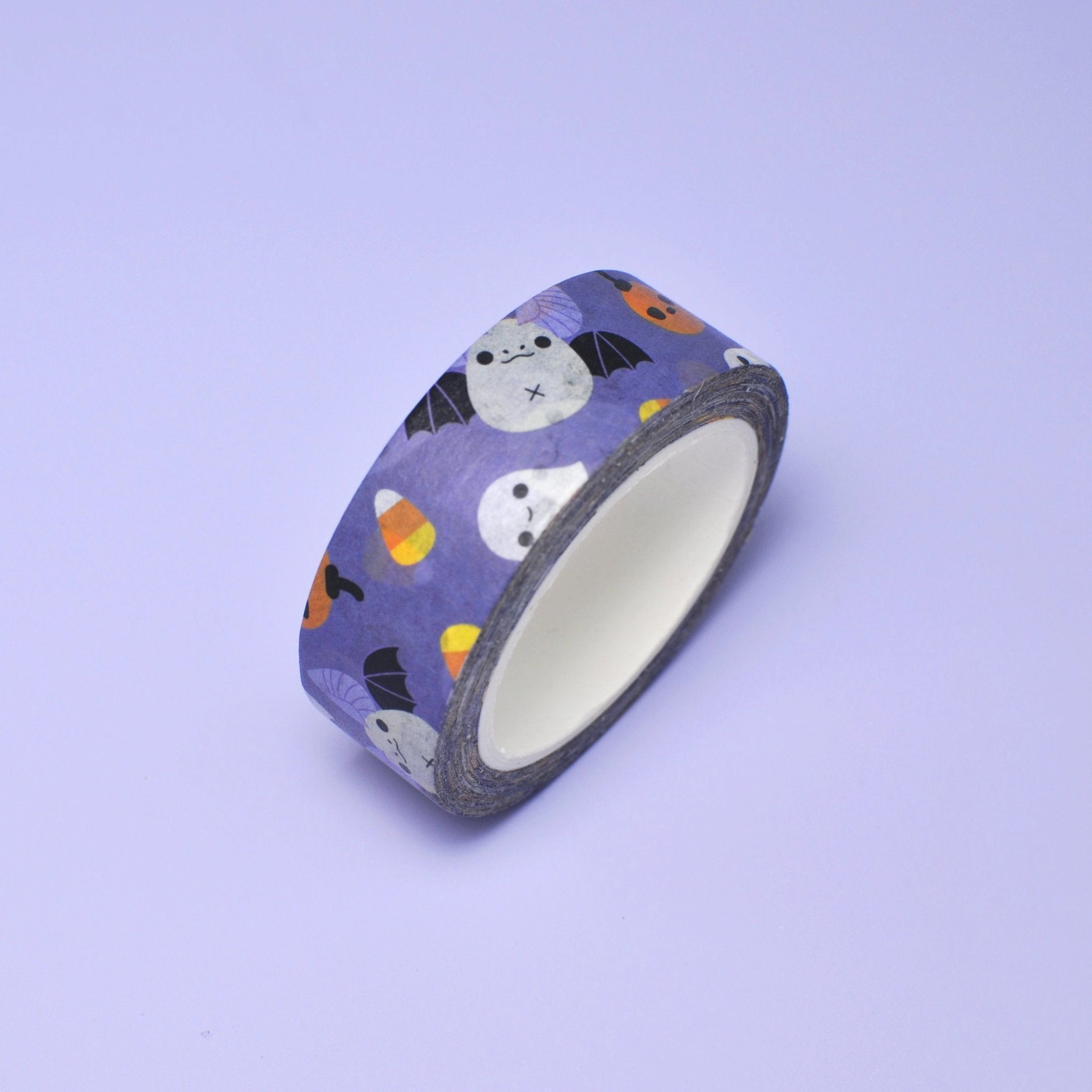 Halloween Bat Pattern Washi Tape metallic paper