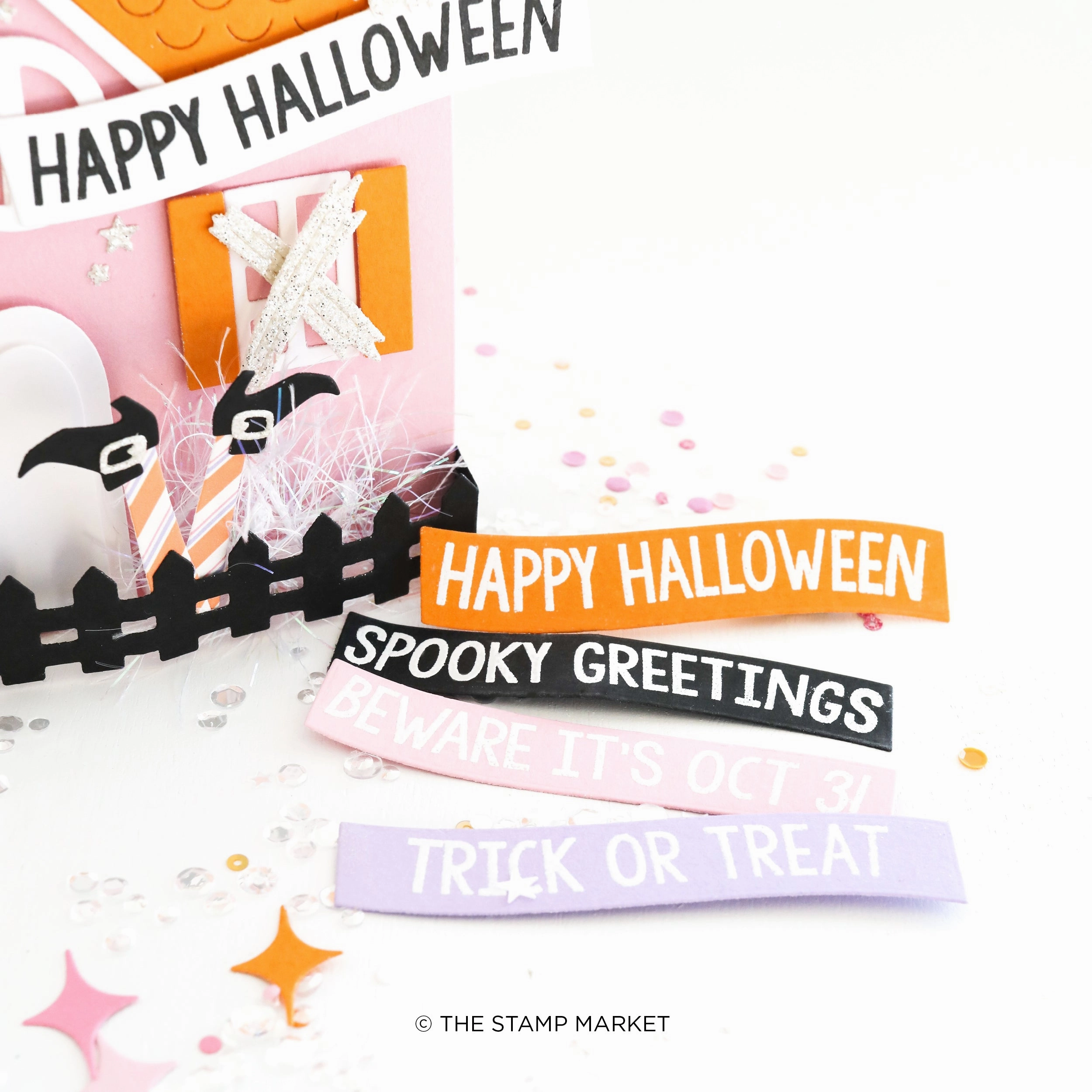 strong Halloween Greetings Stamp