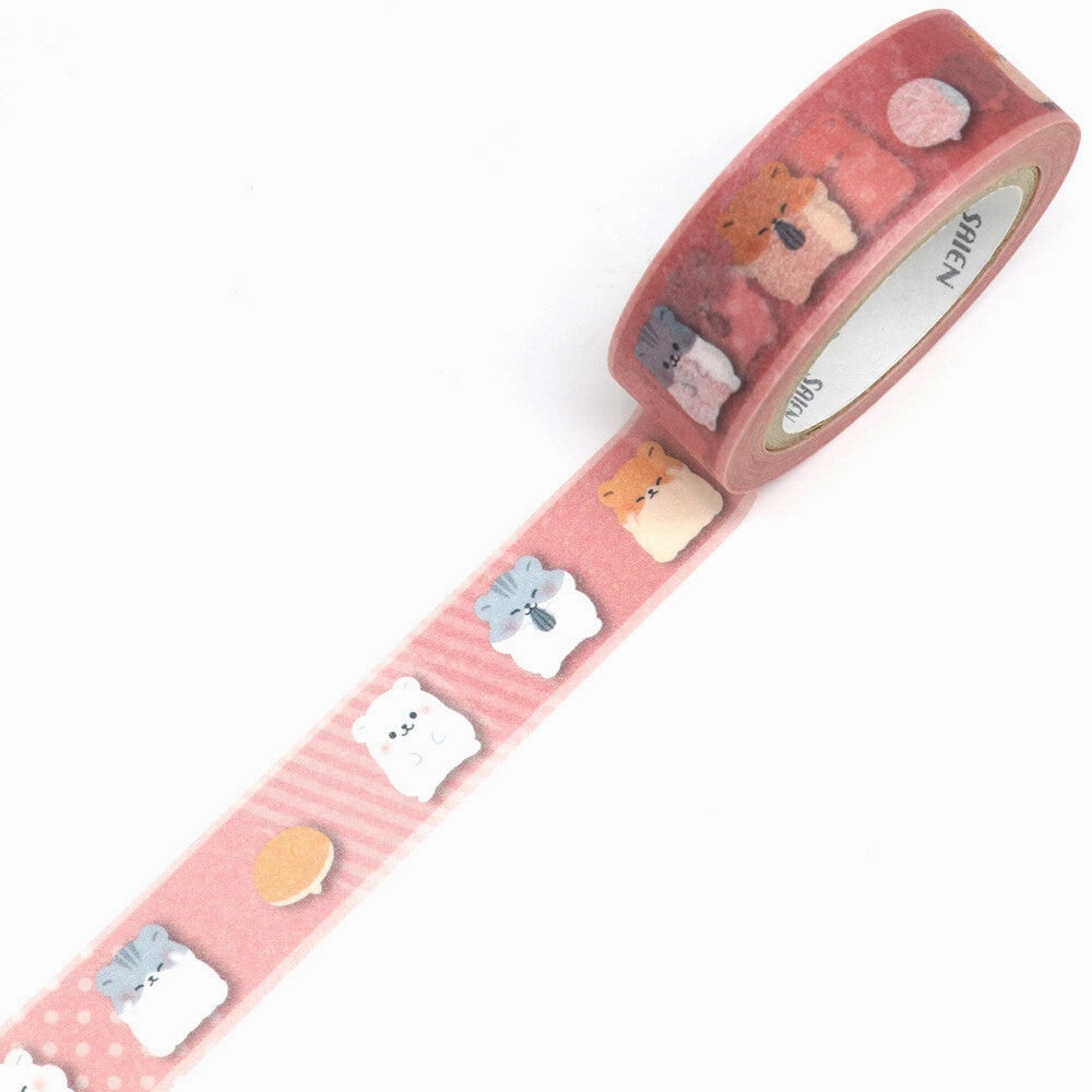 fiber popular Hamster Washi Tape
