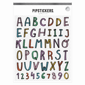 Hand Lettered Big Alphabet (5Ct) Stickers daily collapsible