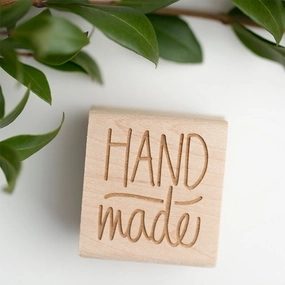 Handmade Rubber Stamp vintage retro