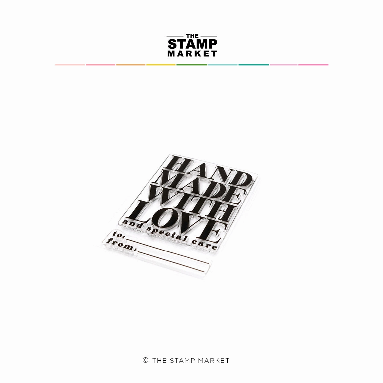 ergonomic everyday Handmade With Love Stamp