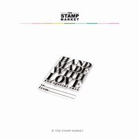 ergonomic everyday Handmade With Love Stamp