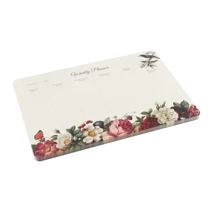 Weekly Desk Planner Roses boxed lasting