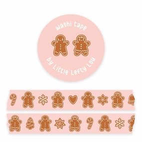 Gingerbread Cookies Washi Tape metallic slim