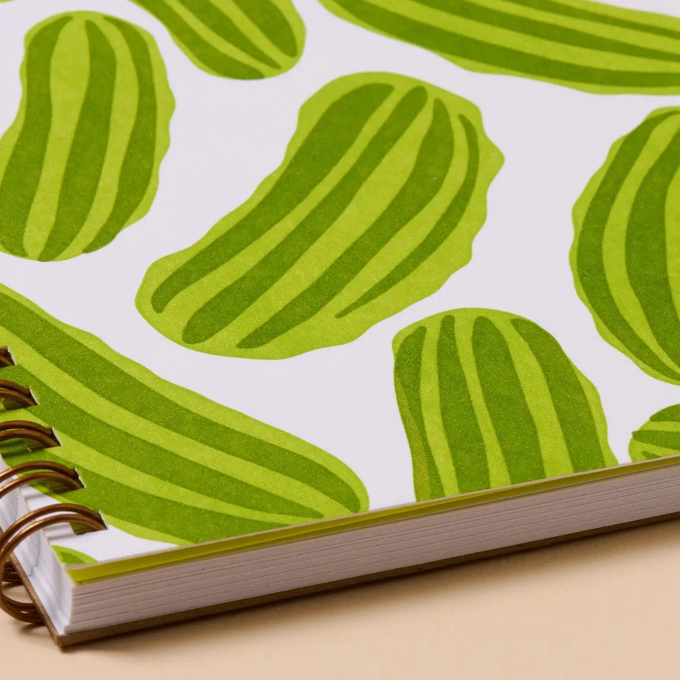 vintage shockproof Pickles Spiral Bound Letterpress Notebook