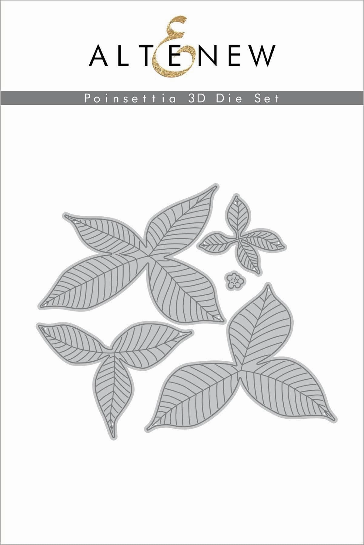 new top Poinsettia 3D Die Set
