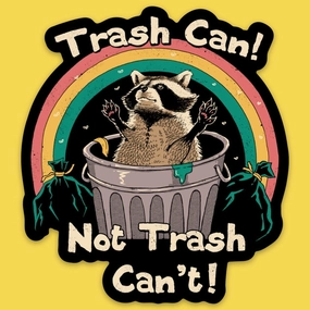 classic Trash Talker Vinyl Sticker