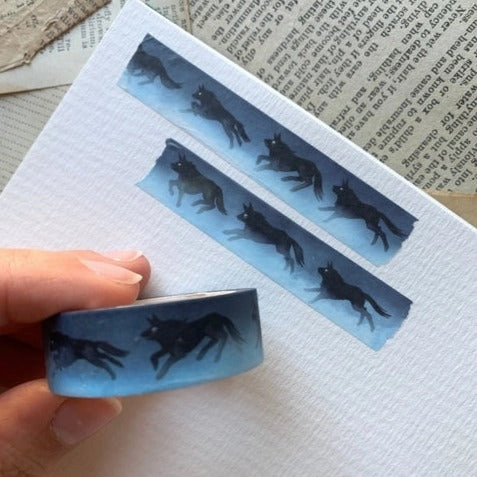 Wolf Pack Washi Tape compact shiny