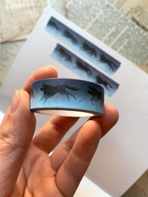tall Wolf Pack Washi Tape