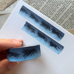 Wolf Pack Washi Tape compact shiny