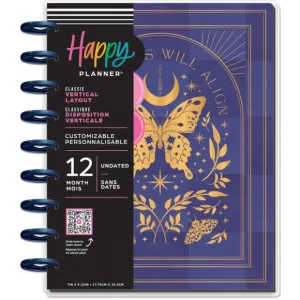 collectible Happy Planner 12-Month Undated Classic Disc Bound Planner - Share Your Magic