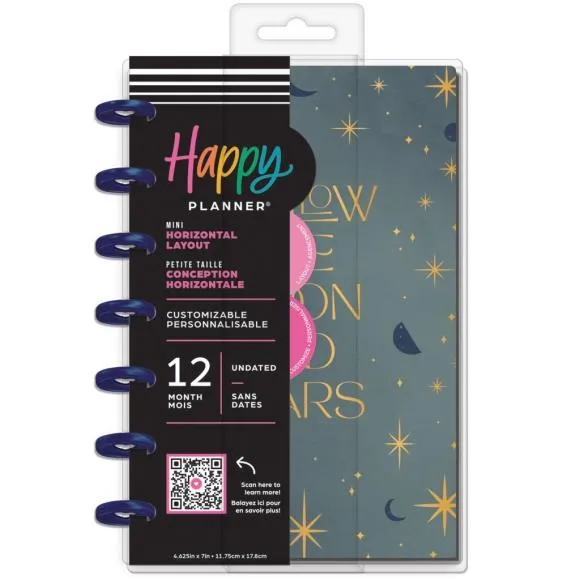 cotton Happy Planner 12-Month Undated Mini Disc Bound Planner - Share Your Magic